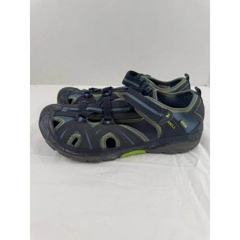 Merrell Hydro Navy Blue Lime Green Water Sandals MY53375‎ Mens 6 Womens 7.5
